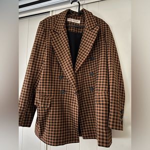 Free People Plaid Suit